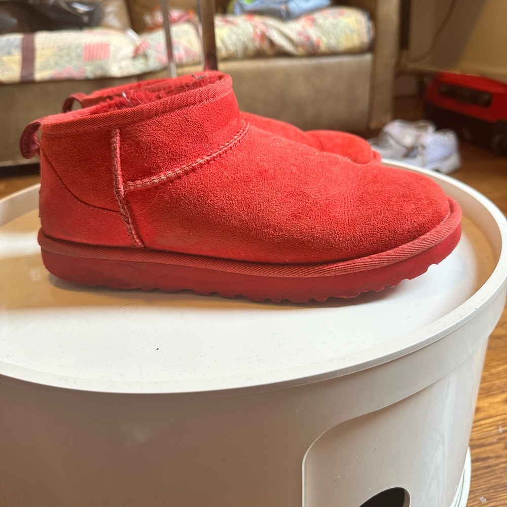 Red Ugg boot